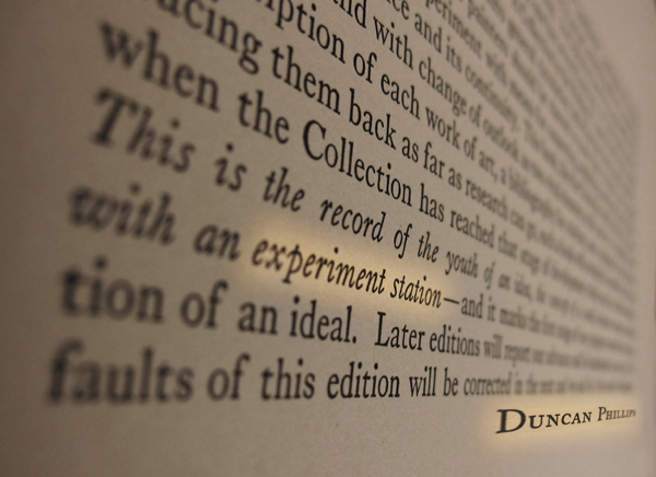 Preface, A Collection in the Making (1926), Duncan Phillips. Photo illustration: Sarah Osborne Bender