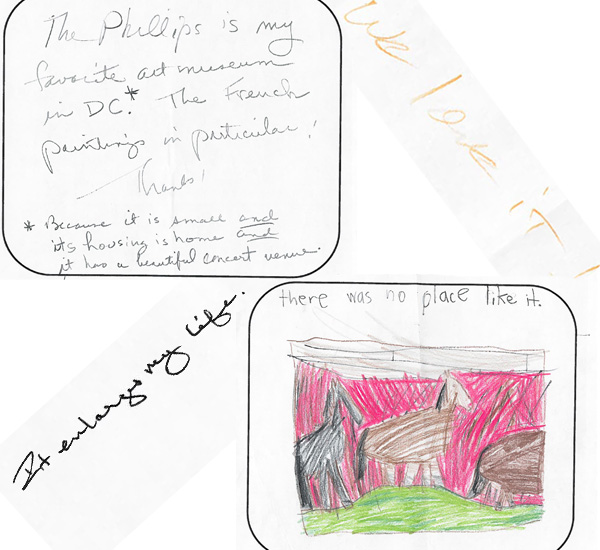 visitor responses to Art Museum Day 2012