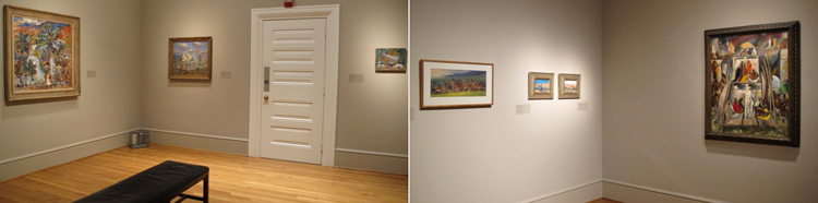 Paintings installed in Gallery F.