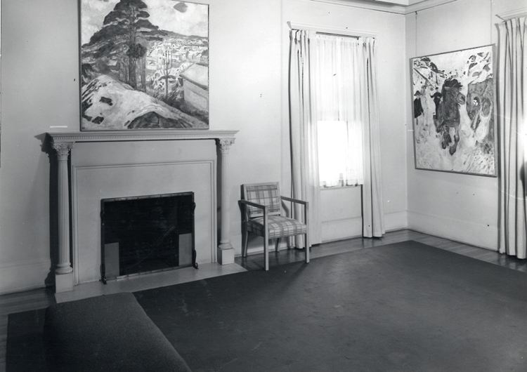 Edvard Munch in Gallery D, 1950