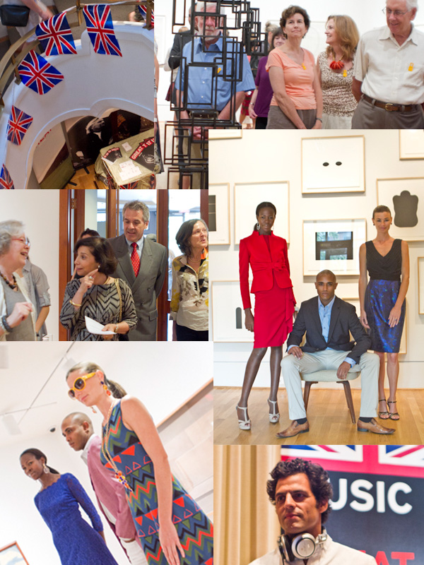 A collage of photographs from a recent Phillips after 5 event with a British theme. Photos: Sue Ahn