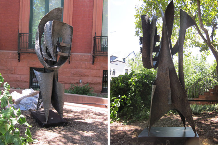 Images of the sculpture installed