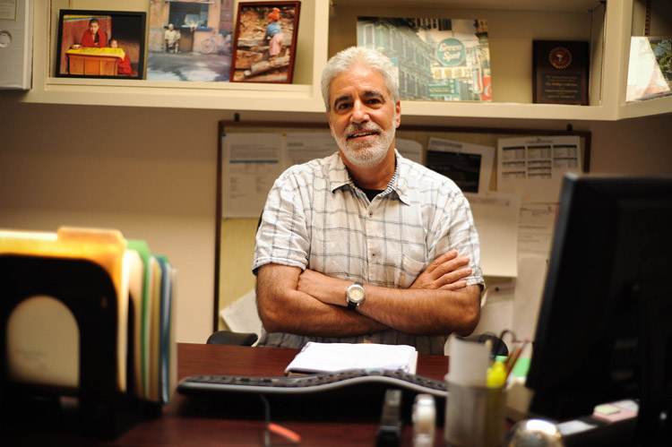 Photograph of Keith Costas in his office by Joshua Navarro
