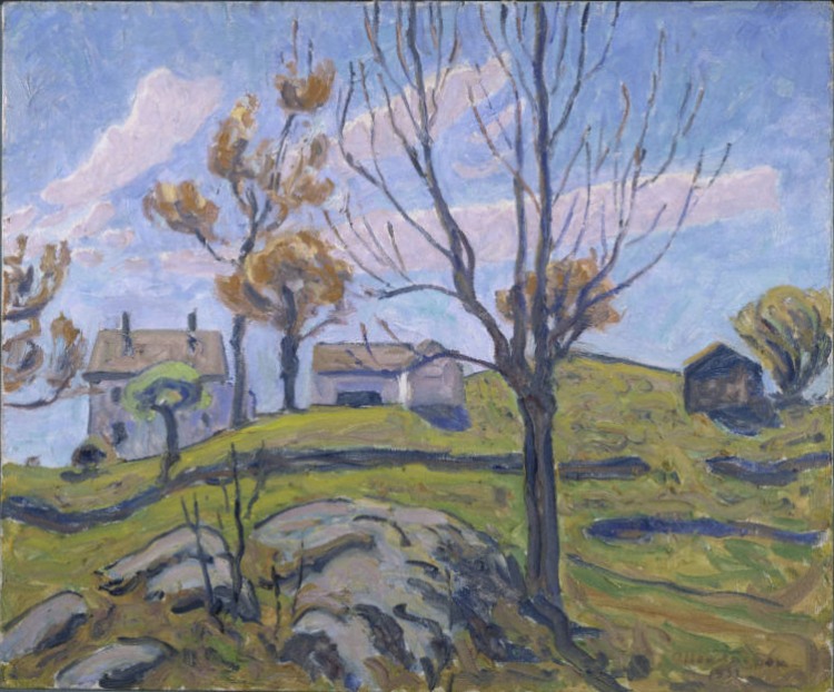 Allen Tucker, Autumn Farm, 1931. Oil on canvas, 20 x 24 in. The Phillips Collection, Washington, D.C. Acquired 1934