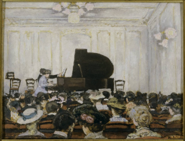 Albert André, The Concert, 1903. Oil on cardboard on wood panel,. 20 3/4 x 26 3/4 in. The Phillips Collection, Washington, D.C. Acquired 1923
