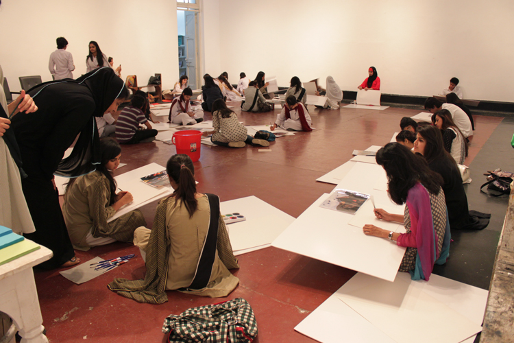 Talented teenagers as far as the eye could see at today's workshop! Photos: Rachel Goldberg