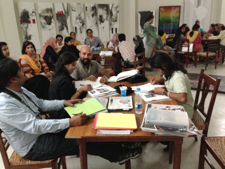 Teacher workshop in Lahore.