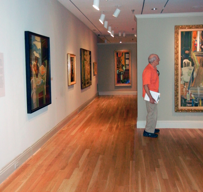 Val Lewton in the Braque galleries.