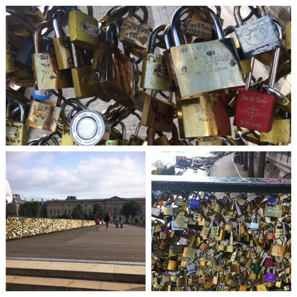 Padlocks on the Pont des Arts. Photos: Brooke Rosenblatt