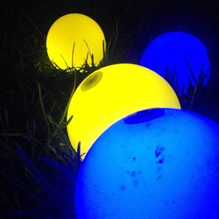 Glowing Bocce Balls