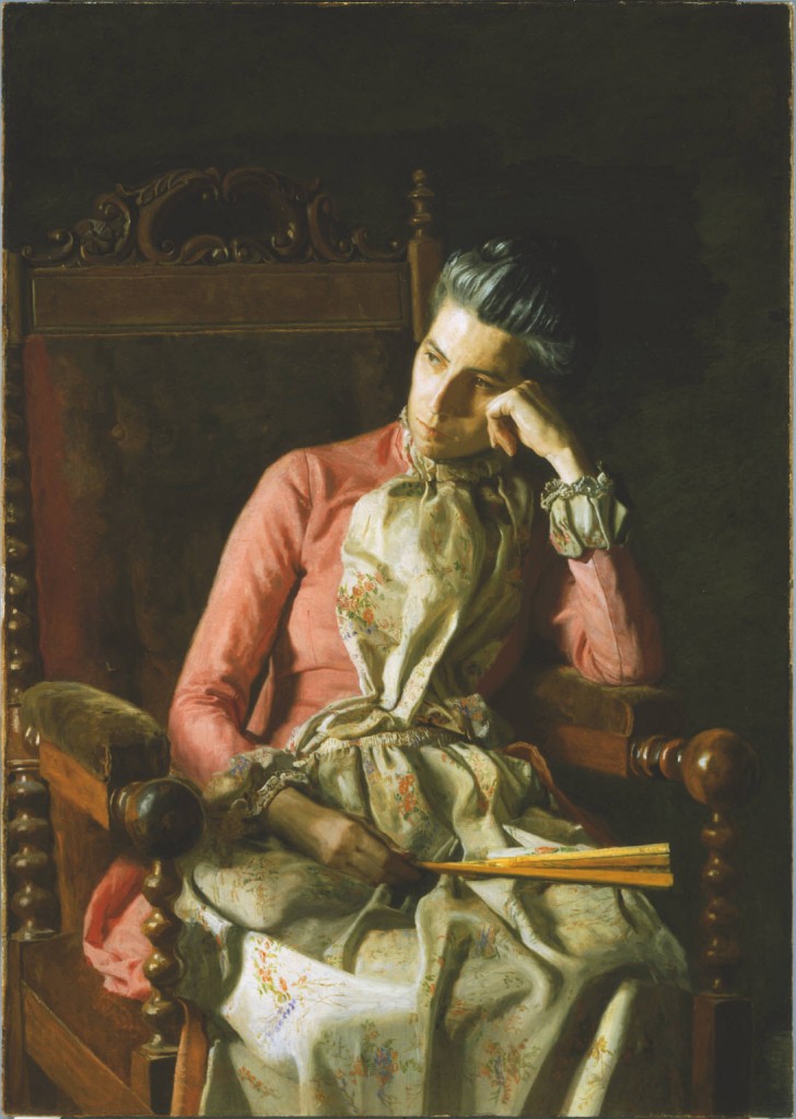 Thomas Eakins, Miss Amelia Van Buren, c. 1891. Oil on canvas, 45 x 32 in. The Phillips Collection, Washington, DC, Acquired 1927