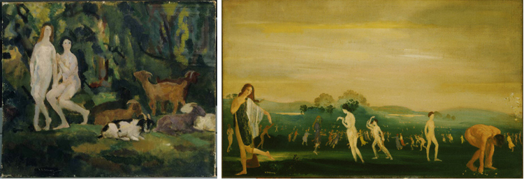 Two paintings by Arthur B. Davies