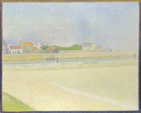 Georges Seurat, The Channel of Gravelines, Grand-Fort Philippe, 1890. Oil on canvas, 25 1/2 x 31 7/8 in. (65 x 81 cm). National Gallery, London, Bought with the aid of a  grant from the Heritage Lottery Fund, 1995 