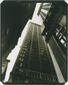 Berenice Abbott, Canyon: Broadway and Exchange Place, 1936. Gelatin silver print, 9 3/8 x 7 1/2 in. Gift of the Phillips Contemporaries, 2001. The Phillips Collection, Washington, DC.
