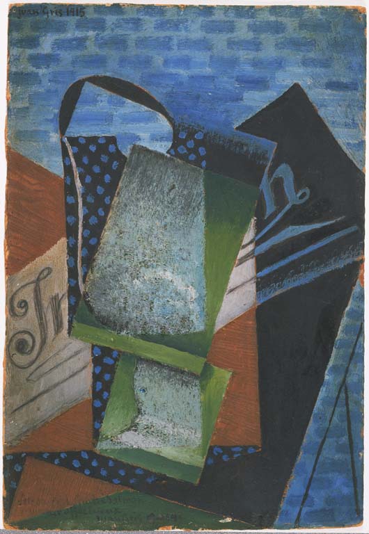 Juan Gris, Abstraction, 1915, Oil and oil with sand on cardboard 11 3/8 x 7 3/4 in. Acquired 1930. The Phillips Collection, Washington, D.C.