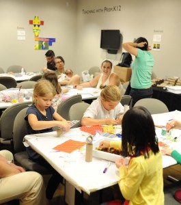 Visitors of all ages enjoyed creating their musical maracas in our art studio. Photo credit: Joshua Navarro