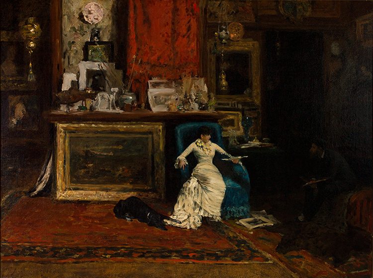 The Tenth Street Studio, 1880 (oil on canvas) by Chase, William Merritt