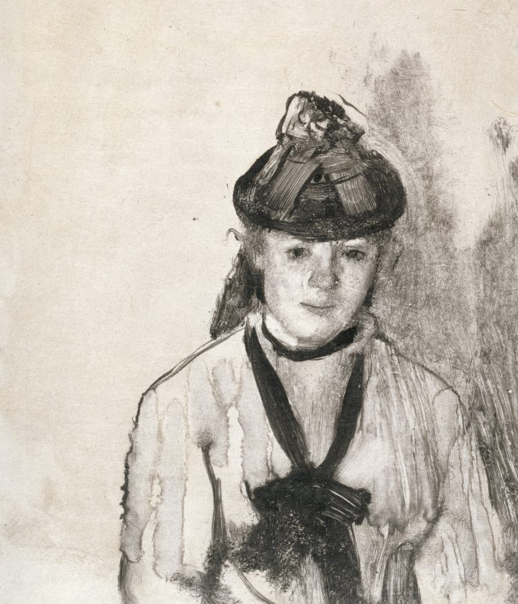 Edgar Degas, Portrait of Ellen Andrée, 1876