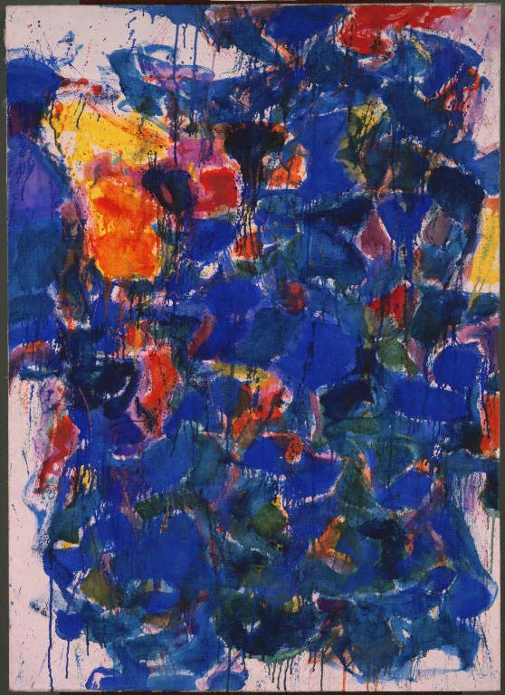 Sam Francis, "Blue", 1958, Oil on canvas; 48 1/4 x 34 3/4 in.; The Phillips Collection; Acquired 1958; © 2009 Samuel L. Francis Foundation, California/ Artists Rights Society (ARS), NY.