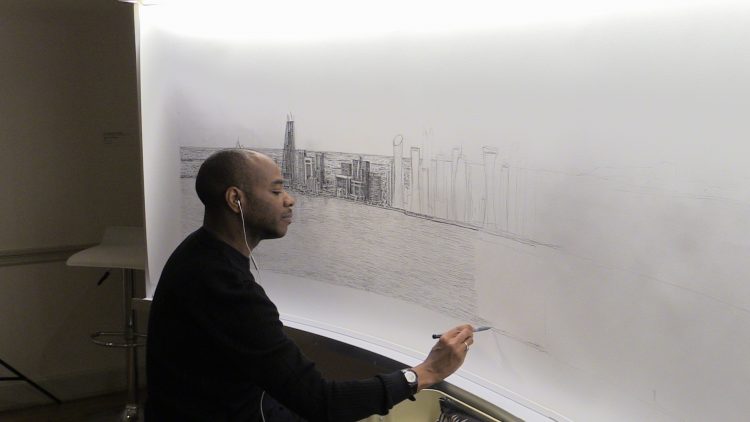 Stephen Wiltshire, photographed by Victor Pierre 