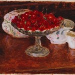 Pierre Bonnard, Bowl of Cherries, 1920. Oil on canvas, 11 7/8 x 16 1/2 in. Gift of Marion L. Ring Estate, 1987.
